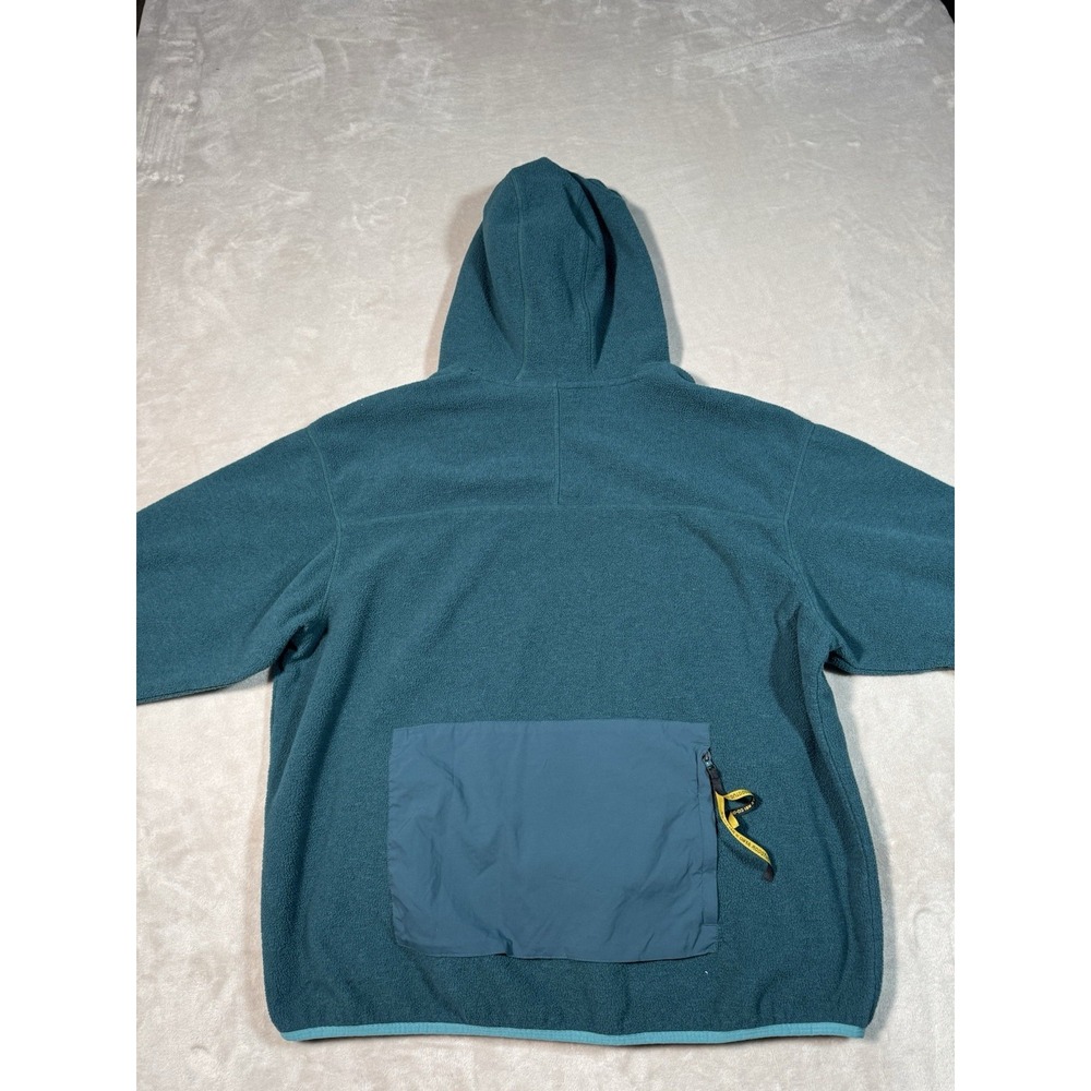 Outdoor Afro REI Co-Op Sweatshirt XL Green Pullover Fleece Quarter Zip Hoooded - Picture 7 of 9